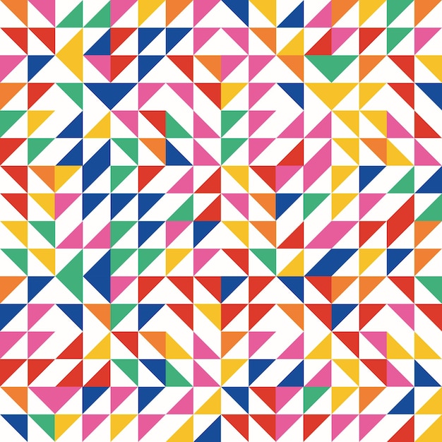 Abstract vector pattern design. Seamless pattern with colorful simple shapes. Geometric shape modern