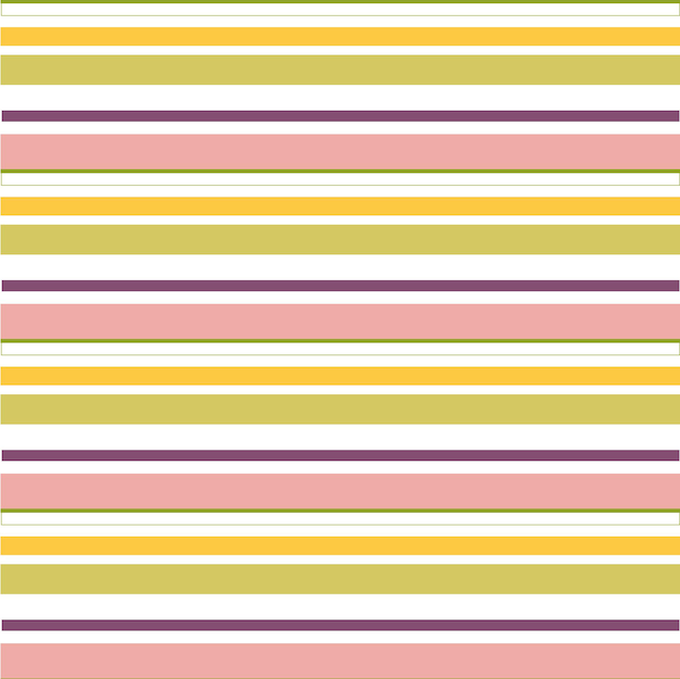 Abstract vector striped seamless pattern with colored stripes