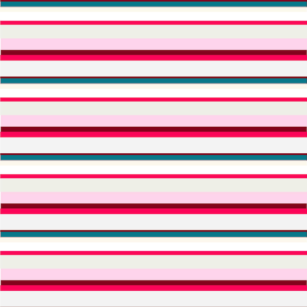 Abstract vector striped seamless pattern with colored stripes