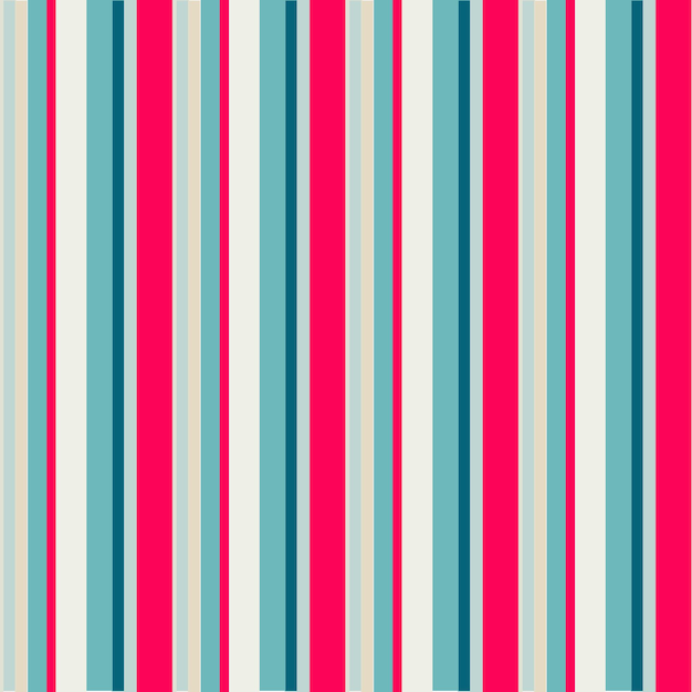 Abstract vector striped seamless pattern with colored stripes