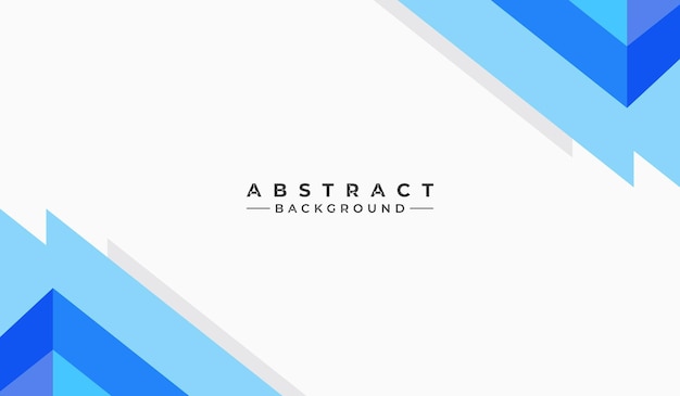 Abstract vector template with blue shapes