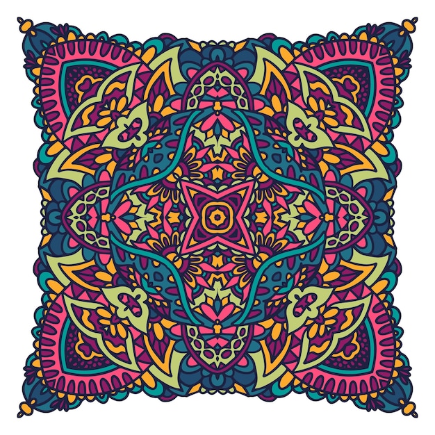 Abstract victorian style ornamental textile design Ethnic Bohemian seamless pattern