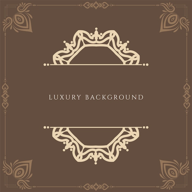 Abstract vintage luxury decorative brown background