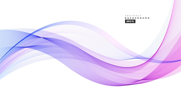 Abstract violet line wave background for brochure flyer and poster