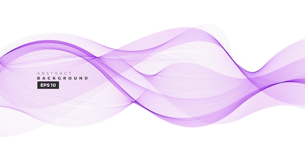 Abstract violet line wave background