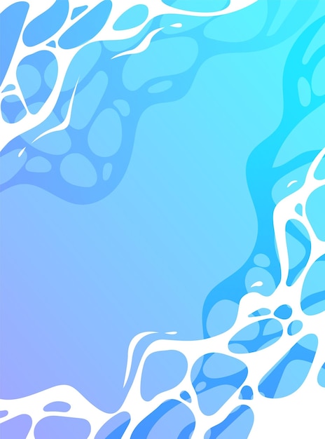 Abstract water wave vector illustration design background