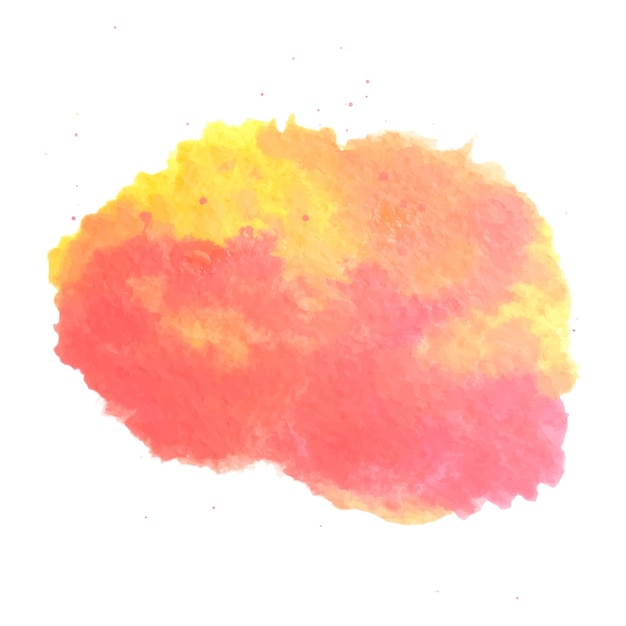 Abstract watercolor art hand paint isolated. Watercolor stain.