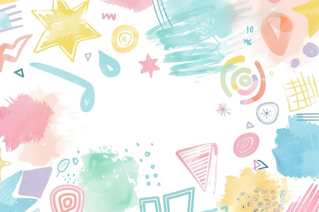 abstract watercolor background with watercolor splashes pastel colors