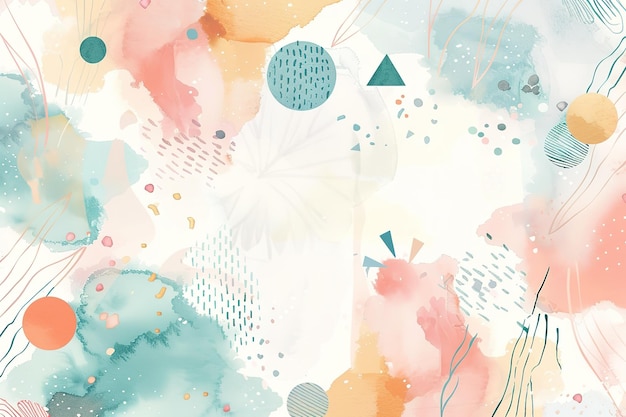 abstract watercolor background with watercolor splashes pastel colors