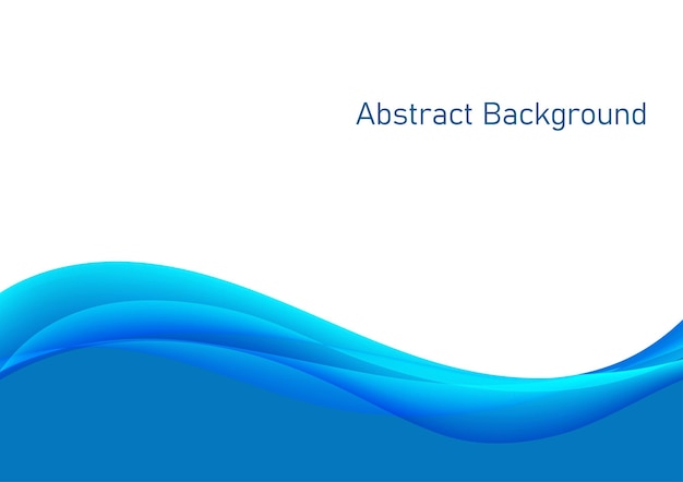 Abstract wave background flowing blue wave line on white background Illustration future technology concept template for backdorp wabsite banner poster presentation slide