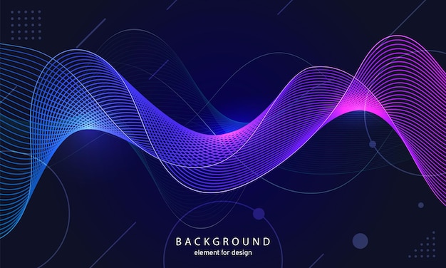 Abstract wave background