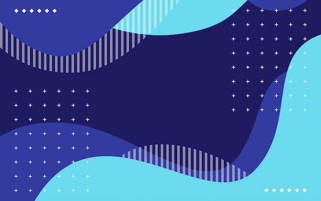 abstract wave blue fluid background with geometric shapes for banner web poster social media