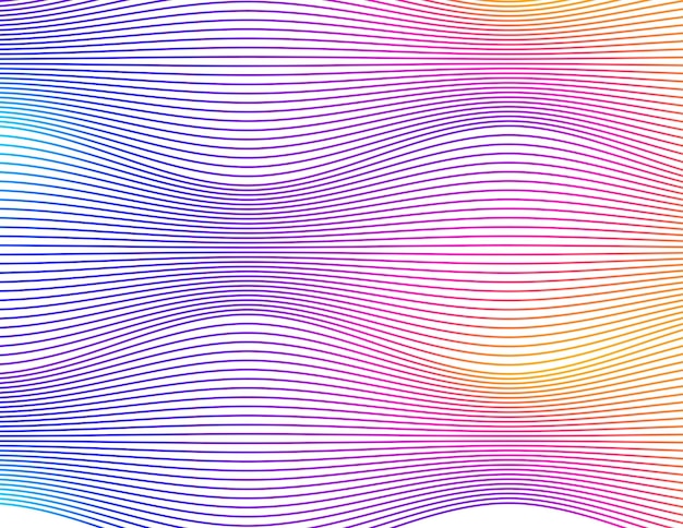 Abstract wave color rainbow gradient design element on white background of twist lines Vector Illustration eps 10 for elegant business card print brochure flyer banners cover book label fabric