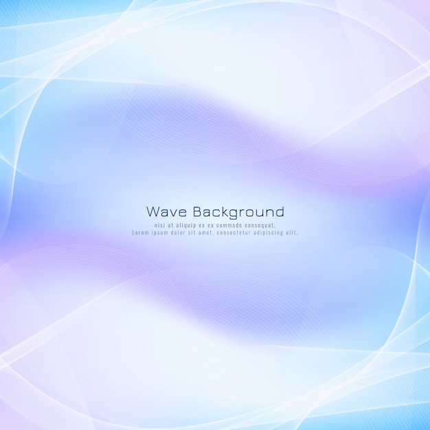 Abstract wave elegant blue background