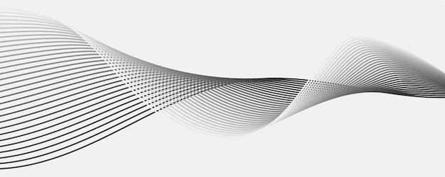 Abstract wave element for design Digital frequency track equalizer Stylized line art background