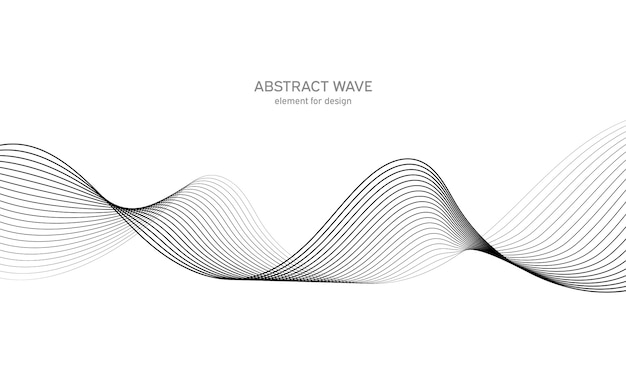 Abstract wave element for design. Digital frequency track equalizer.