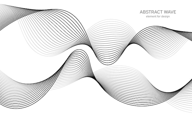 Abstract wave element for design. Digital frequency track equalizer.