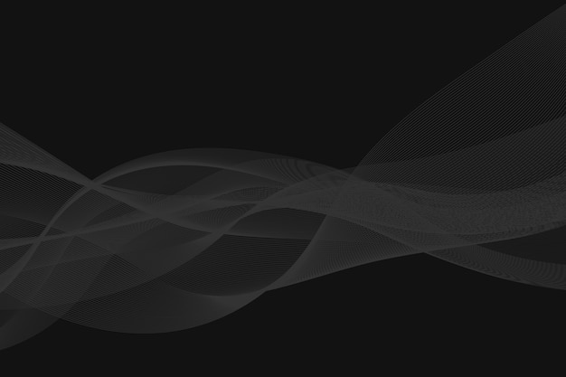 abstract wave flow smoke on dark background