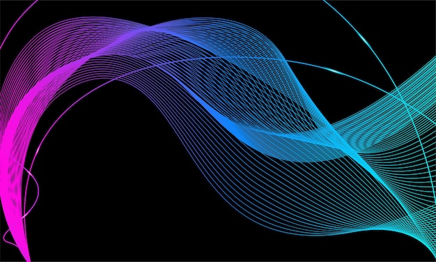 Abstract wave line background, with beautiful light effect