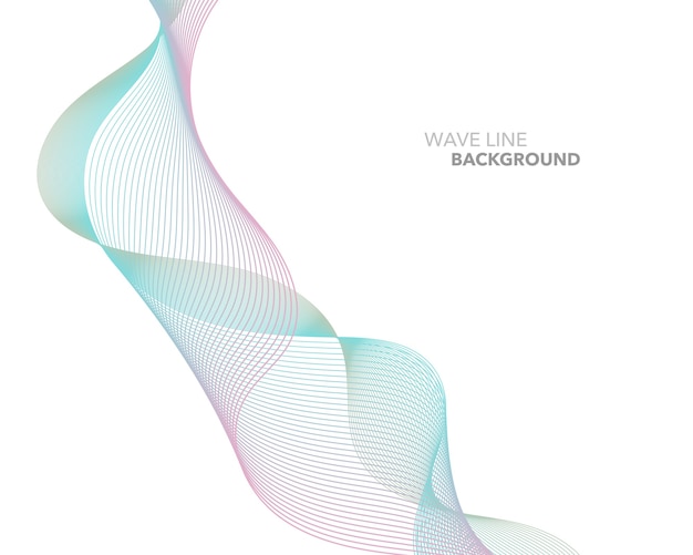 Abstract wave line background