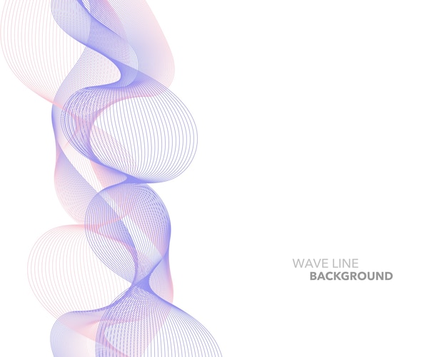 Abstract wave line background