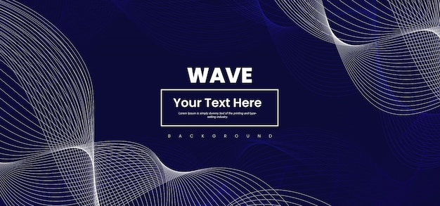 Abstract Wave Line Colorful Background