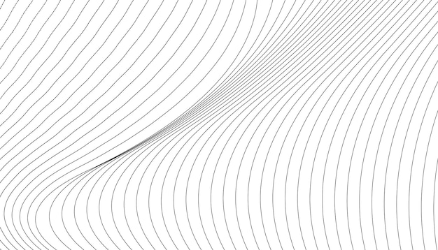 Abstract wave lines element for banner flyer brochure poster Stylized curved wavy Line line art