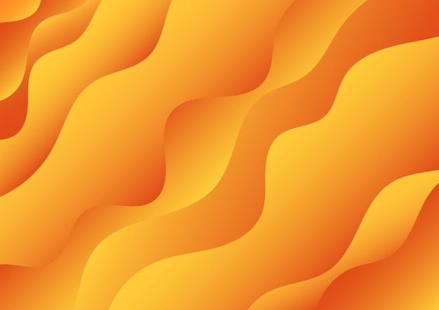 Abstract wave orange curve wavy background