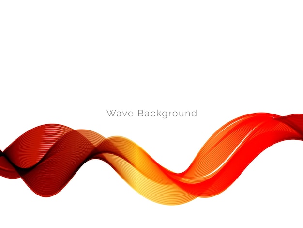 Abstract wave red smooth background smoke wavy vector