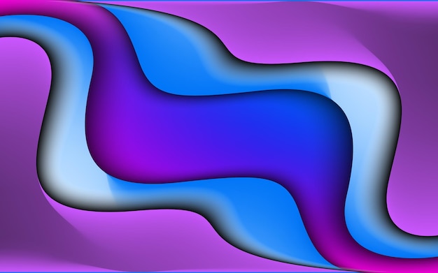 Abstract wave shape purple gradient vector