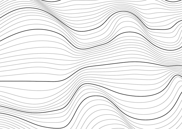 Abstract wave texture with white background vector