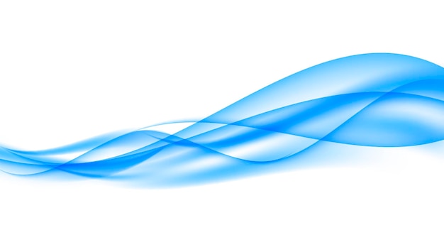 Abstract Wave on White Background. Vector Illustration.