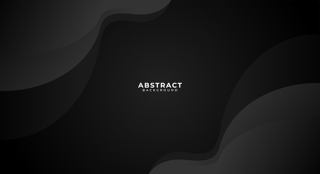 Abstract wavy black background