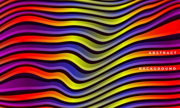 Abstract wavy colorful background