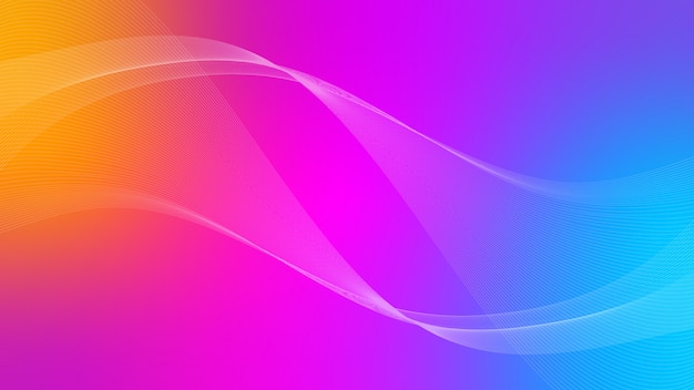 Abstract Wavy colorful Background