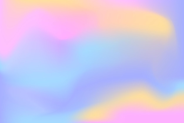 Abstract wavy holographic pink and blue background