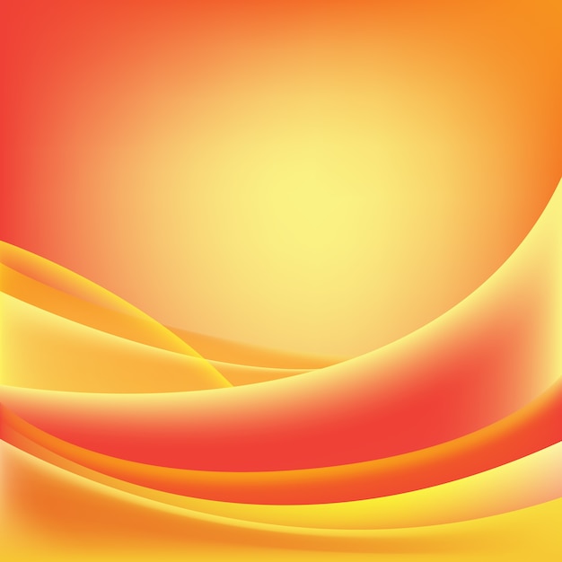  abstract wavy shiny, sunny, red and orange background