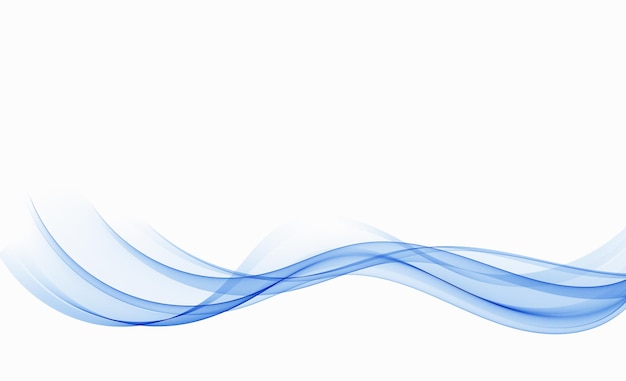 Abstract wavy transparent blue wave backgroundDesign element