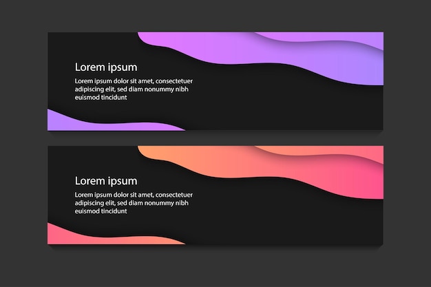 Abstract Web banner design background or header Templates, minimal concept.