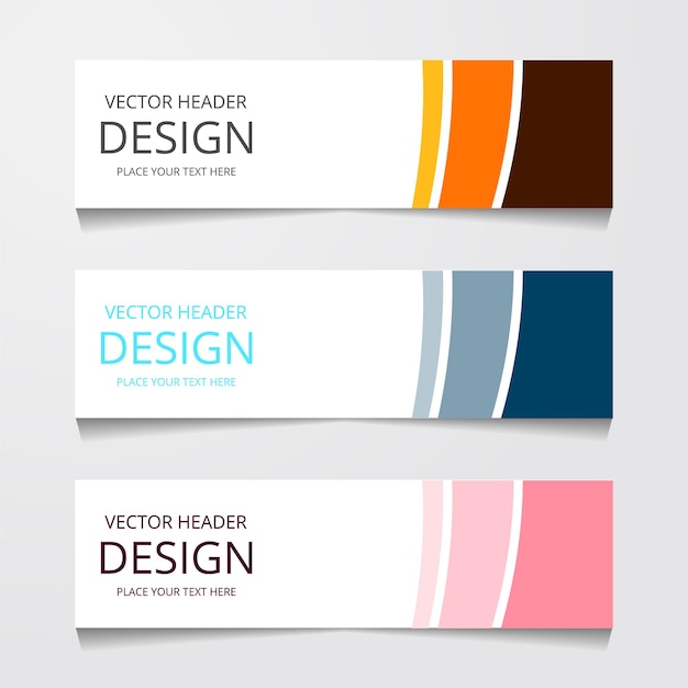 Abstract Web banner design background or header Templates