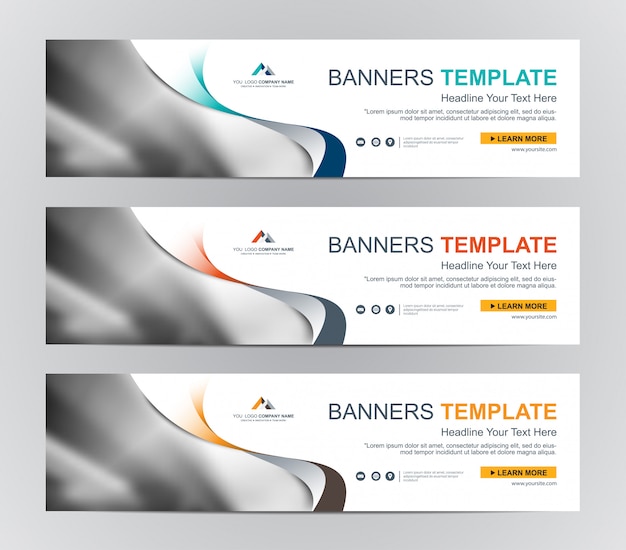 Abstract Web banner template