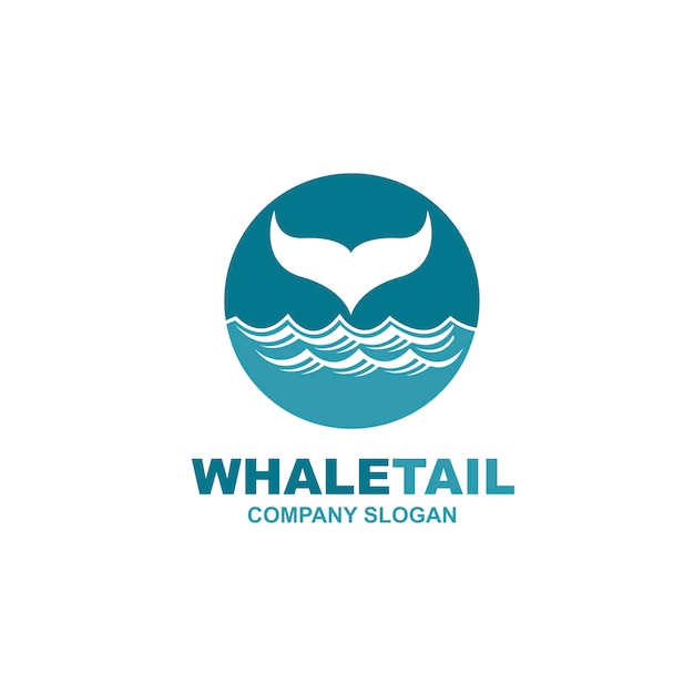 abstract whale tail icon