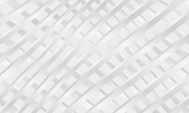 Abstract white background with chrome lines grid