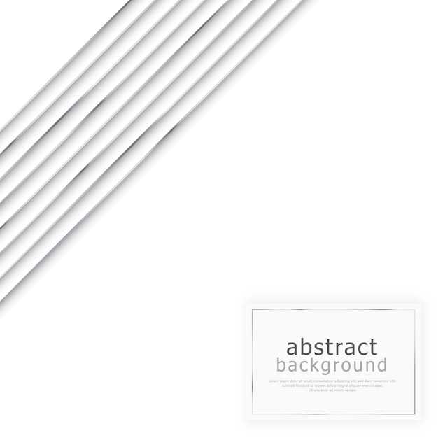 Abstract white background with steel lines blank web template postcard for advertising Vector