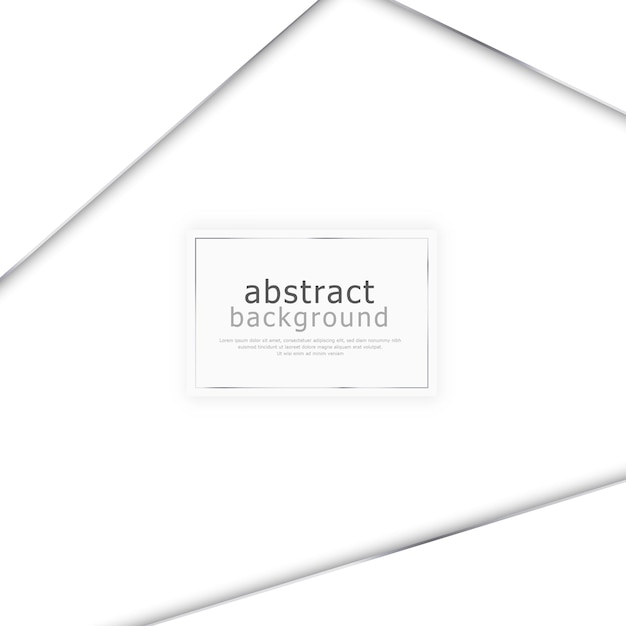 Abstract white background with steel lines blank web template postcard for advertising Vector