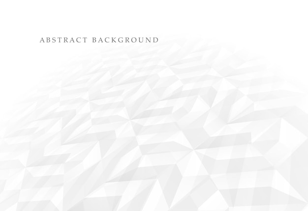 Abstract white bright background with geometric polygon shapes Modern futuristic digital design