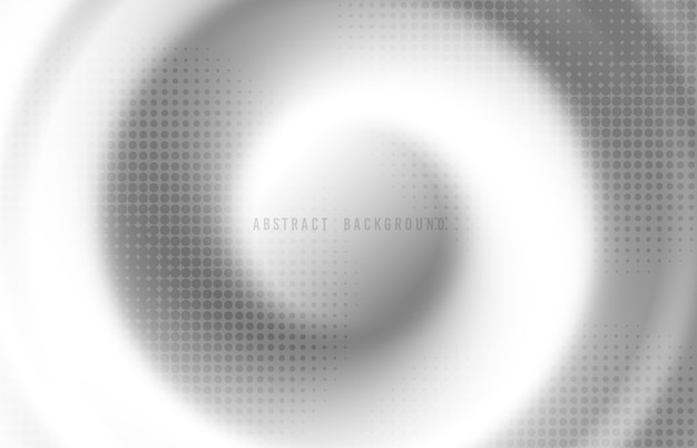 Abstract white circle pattern design artwork decoratibe template. Overlapping with halftone style circles background. Illustration vector