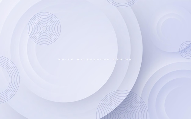 Abstract white circle shape light and shadow background