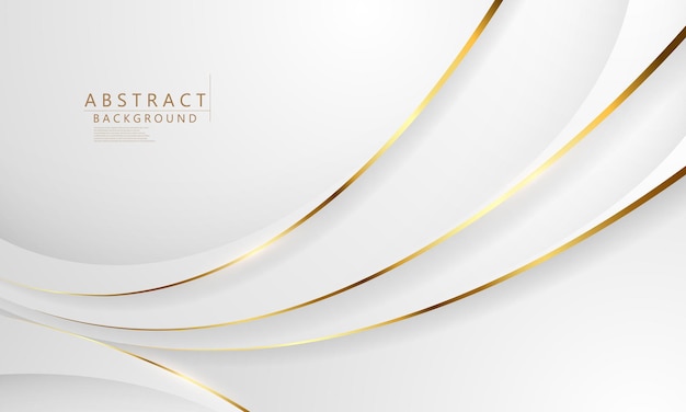 Abstract white gold background poster beauty with dynamic. technology network