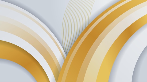 Abstract white and gold background